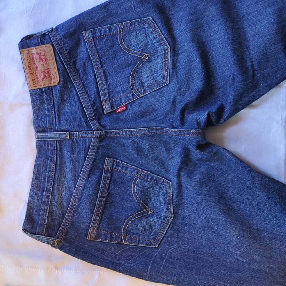 Levi 501s 100% cotton jeans, W 25 L 32 - Picture 2 of 9
